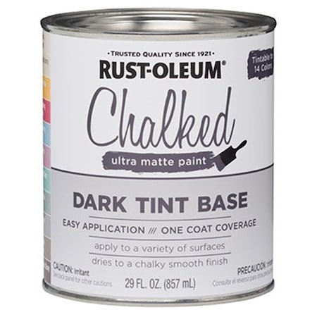 287689 1 Quart- Dark Tint Base Chalked Paint